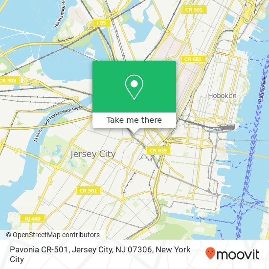Pavonia CR-501, Jersey City, NJ 07306 map