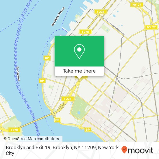 Brooklyn and Exit 19, Brooklyn, NY 11209 map