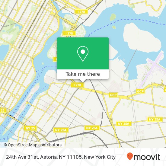 Mapa de 24th Ave 31st, Astoria, NY 11105