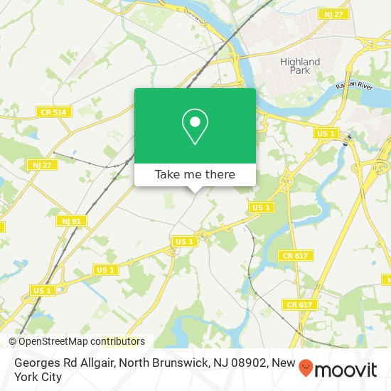 Georges Rd Allgair, North Brunswick, NJ 08902 map