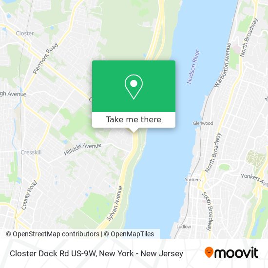 Mapa de Closter Dock Rd US-9W