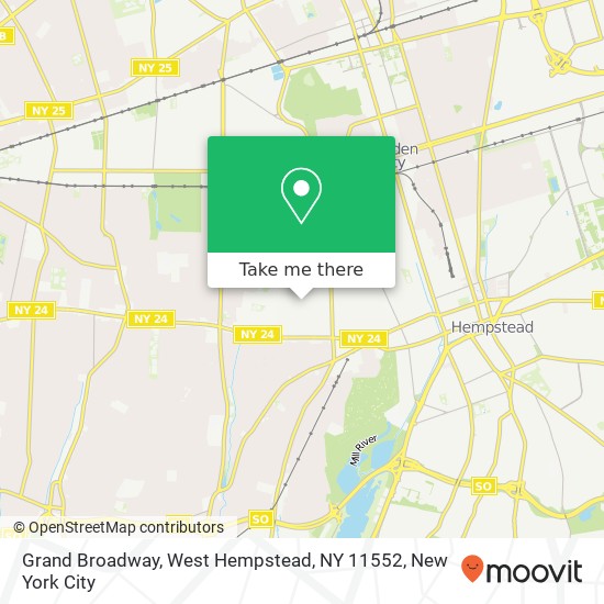 Mapa de Grand Broadway, West Hempstead, NY 11552