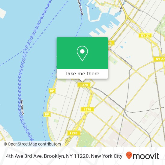 4th Ave 3rd Ave, Brooklyn, NY 11220 map