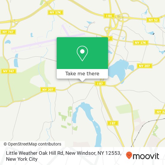 Mapa de Little Weather Oak Hill Rd, New Windsor, NY 12553