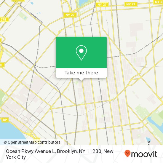 Ocean Pkwy Avenue L, Brooklyn, NY 11230 map