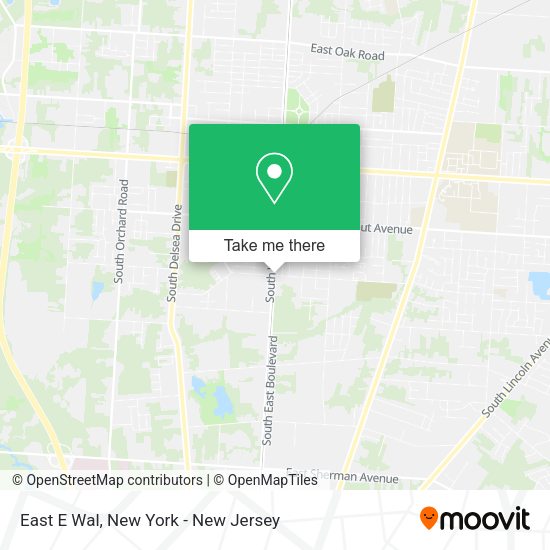 Mapa de East E Wal, Vineland, NJ 08360
