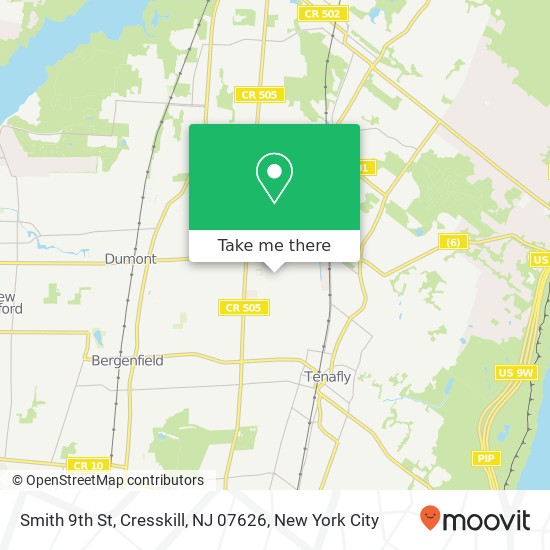 Smith 9th St, Cresskill, NJ 07626 map