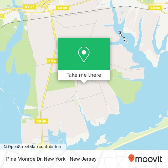 Pine Monroe Dr map