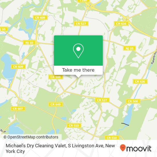 Mapa de Michael's Dry Cleaning Valet, S Livingston Ave