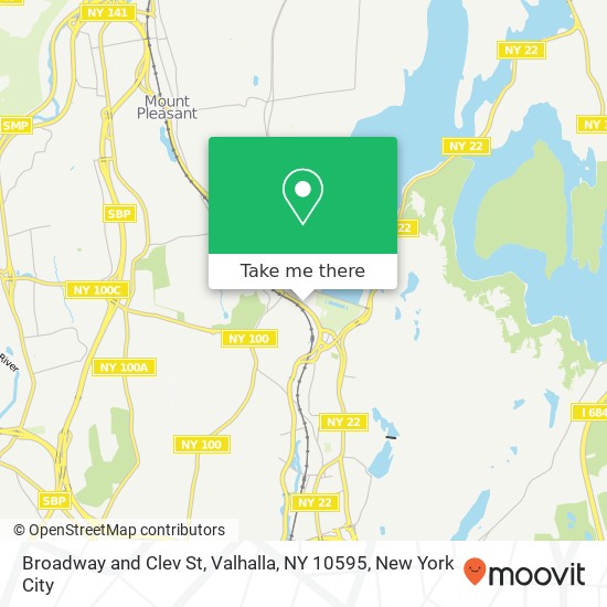 Mapa de Broadway and Clev St, Valhalla, NY 10595