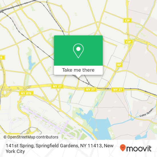 Mapa de 141st Spring, Springfield Gardens, NY 11413