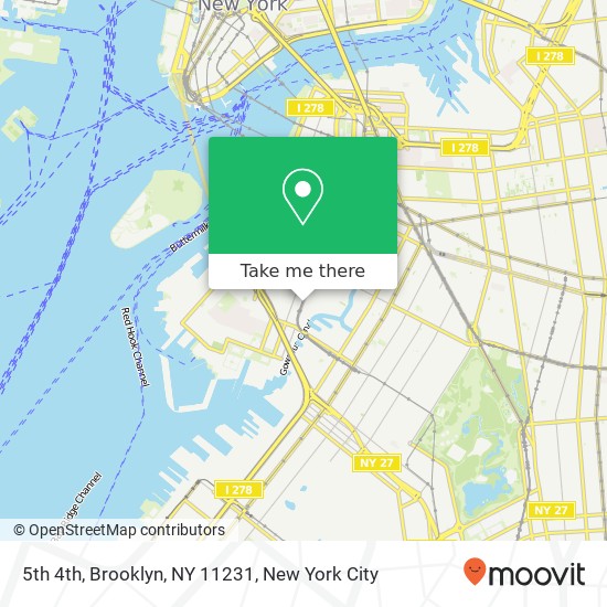 5th 4th, Brooklyn, NY 11231 map