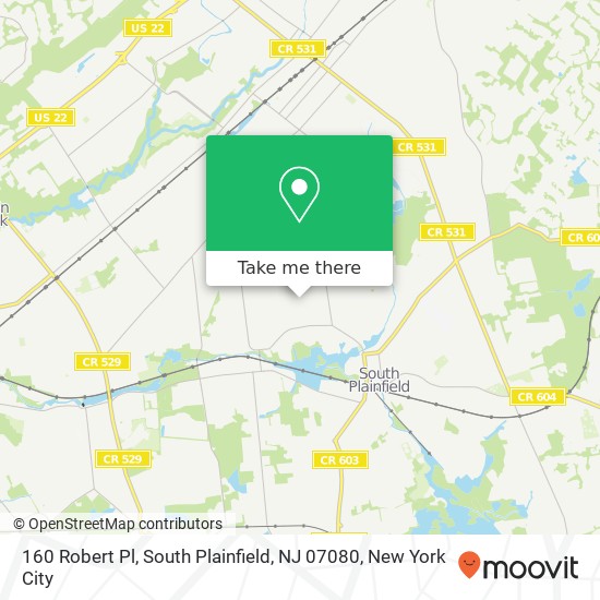 160 Robert Pl, South Plainfield, NJ 07080 map