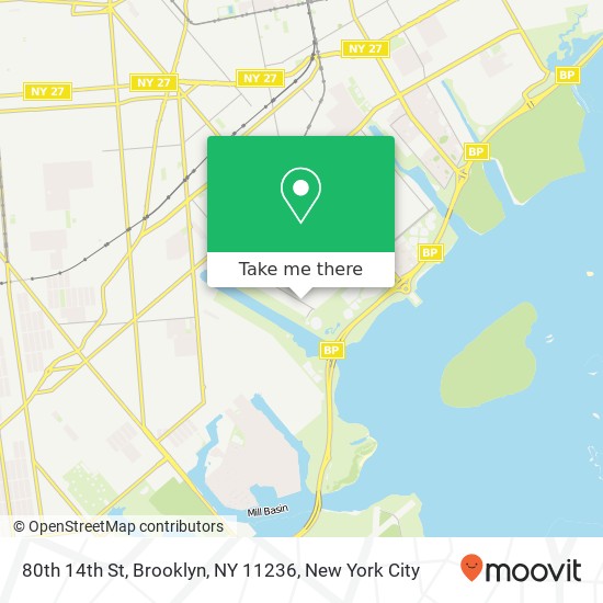 80th 14th St, Brooklyn, NY 11236 map