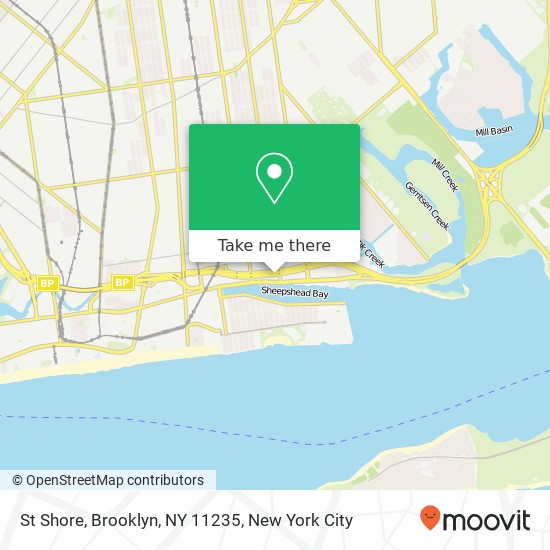 Mapa de St Shore, Brooklyn, NY 11235