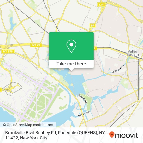 Mapa de Brookville Blvd Bentley Rd, Rosedale (QUEENS), NY 11422