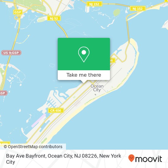 Bay Ave Bayfront, Ocean City, NJ 08226 map