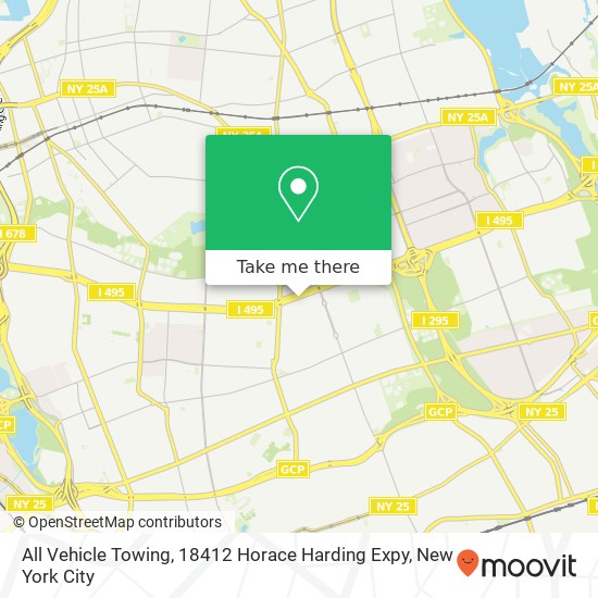 All Vehicle Towing, 18412 Horace Harding Expy map