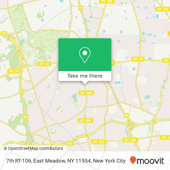 Mapa de 7th RT-106, East Meadow, NY 11554