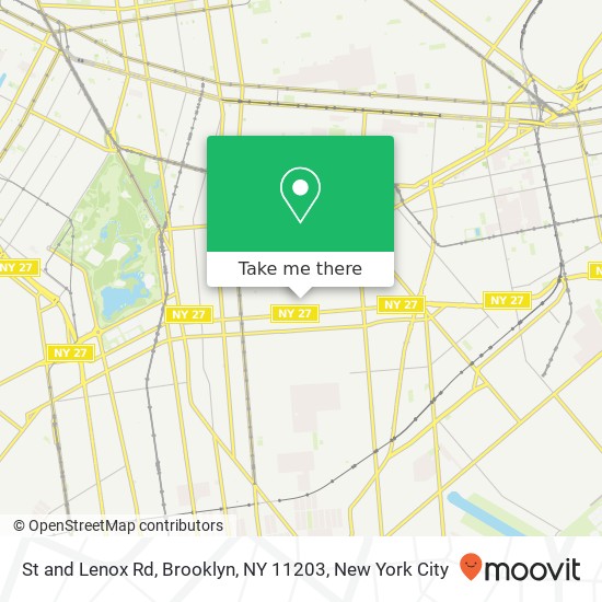 Mapa de St and Lenox Rd, Brooklyn, NY 11203