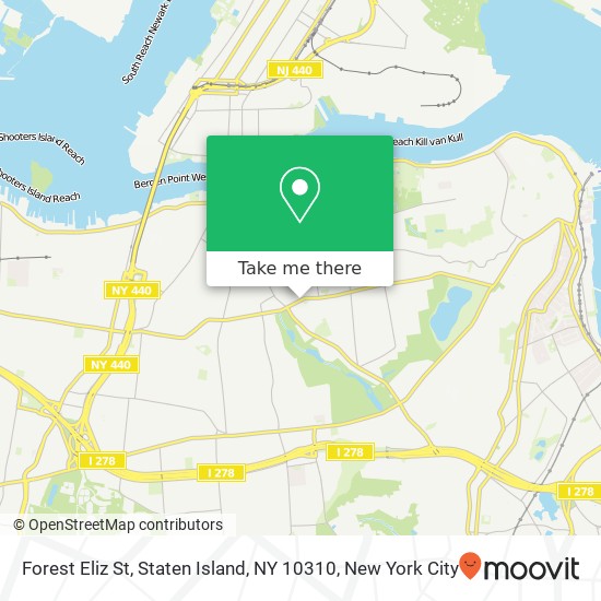 Mapa de Forest Eliz St, Staten Island, NY 10310