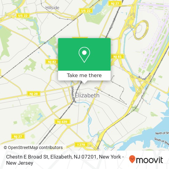 Chestn E Broad St, Elizabeth, NJ 07201 map