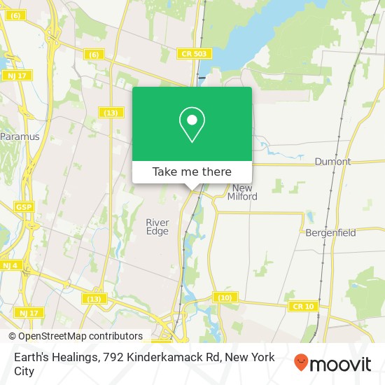 Earth's Healings, 792 Kinderkamack Rd map