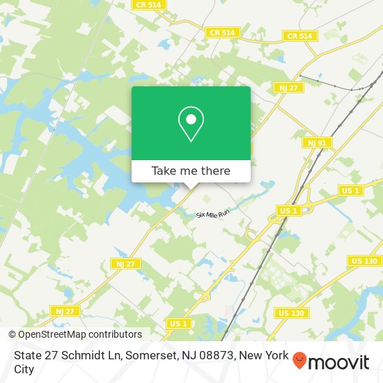 Mapa de State 27 Schmidt Ln, Somerset, NJ 08873