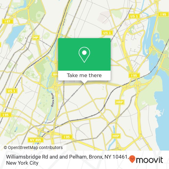 Williamsbridge Rd and and Pelham, Bronx, NY 10461 map