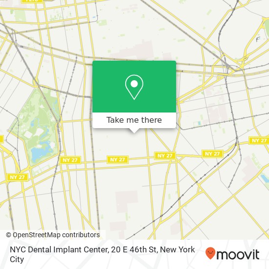 Mapa de NYC Dental Implant Center, 20 E 46th St