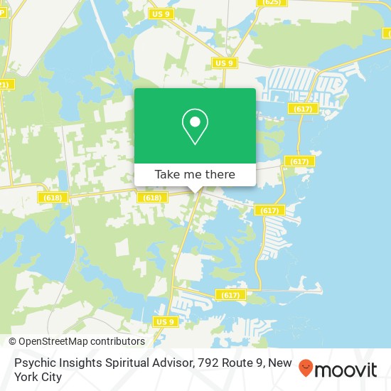 Mapa de Psychic Insights Spiritual Advisor, 792 Route 9