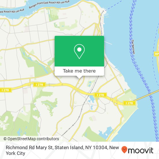 Mapa de Richmond Rd Mary St, Staten Island, NY 10304