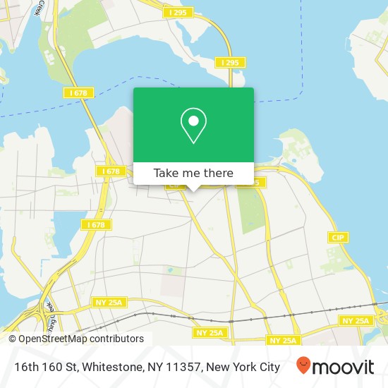 Mapa de 16th 160 St, Whitestone, NY 11357
