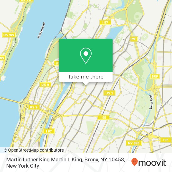 Martin Luther King Martin L King, Bronx, NY 10453 map