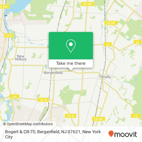 Bogert & CR-70, Bergenfield, NJ 07621 map