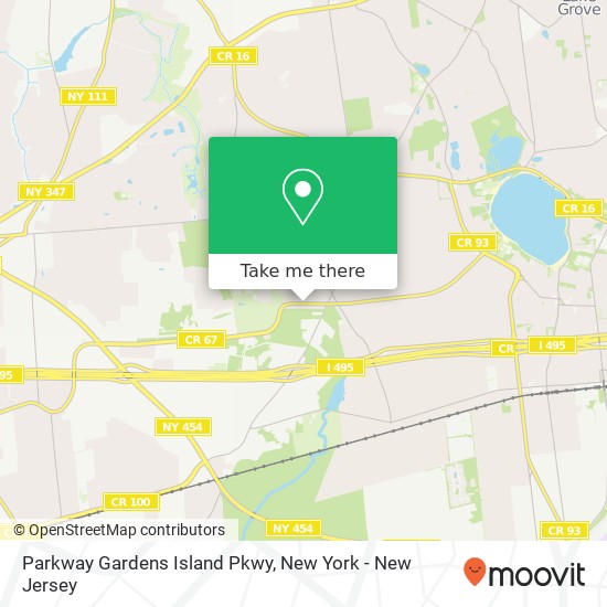 Mapa de Parkway Gardens Island Pkwy