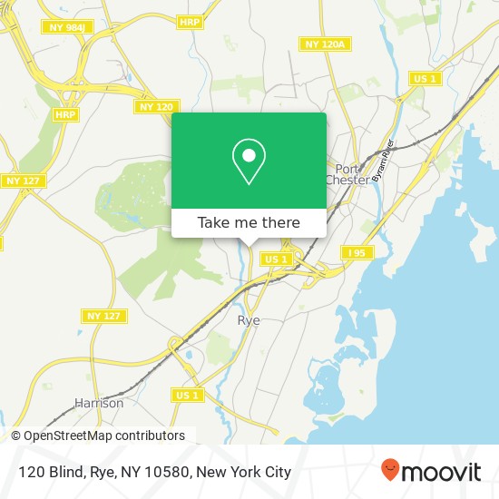 Mapa de 120 Blind, Rye, NY 10580