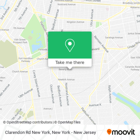 Clarendon Rd New York map