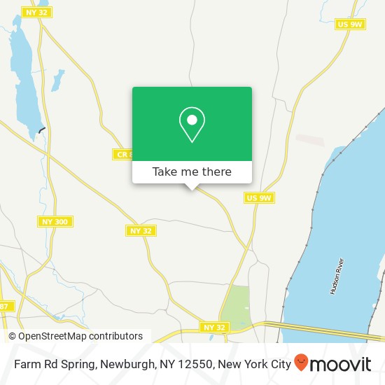 Farm Rd Spring, Newburgh, NY 12550 map