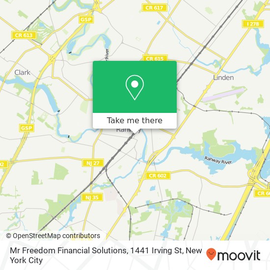 Mapa de Mr Freedom Financial Solutions, 1441 Irving St