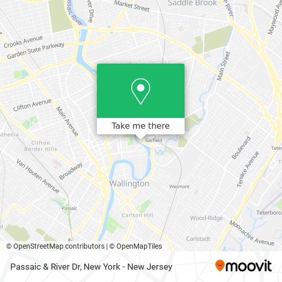 Passaic & River Dr map