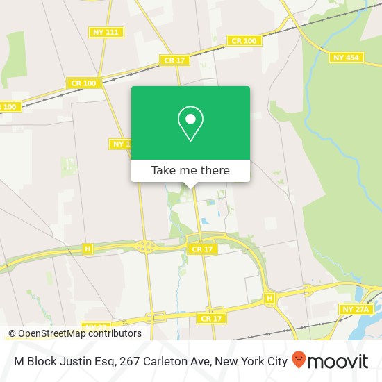 Mapa de M Block Justin Esq, 267 Carleton Ave
