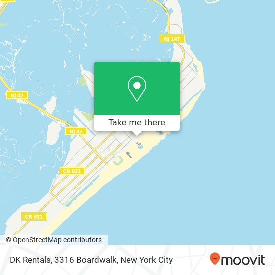 Mapa de DK Rentals, 3316 Boardwalk