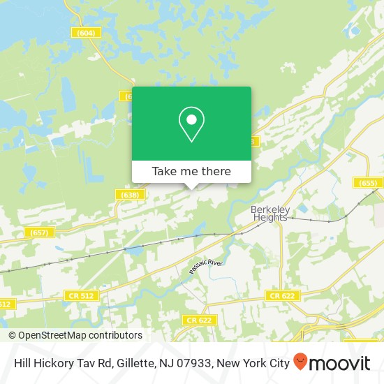 Mapa de Hill Hickory Tav Rd, Gillette, NJ 07933