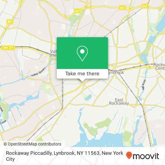 Mapa de Rockaway Piccadilly, Lynbrook, NY 11563