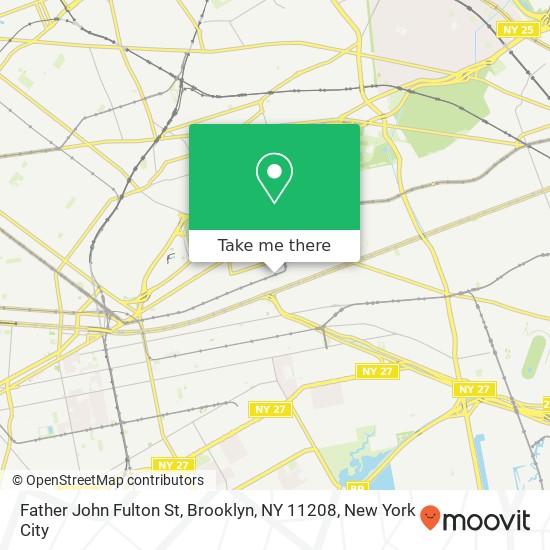 Mapa de Father John Fulton St, Brooklyn, NY 11208