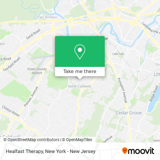 Healfast Therapy map
