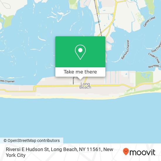 Mapa de Riversi E Hudson St, Long Beach, NY 11561