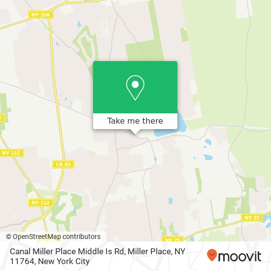 Canal Miller Place Middle Is Rd, Miller Place, NY 11764 map