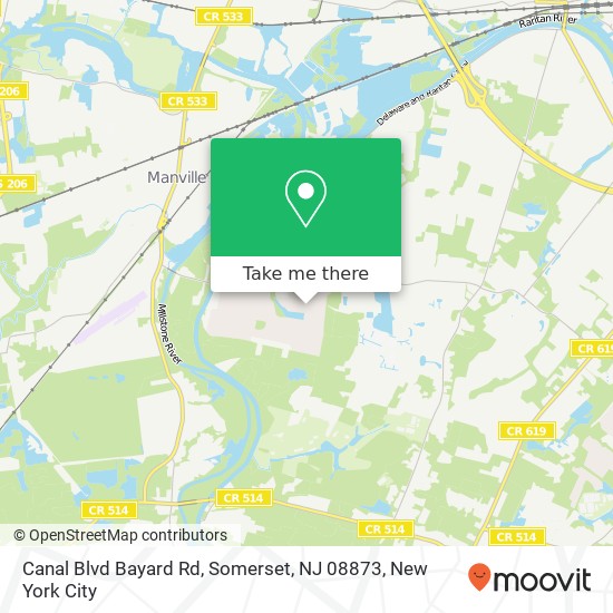 Canal Blvd Bayard Rd, Somerset, NJ 08873 map